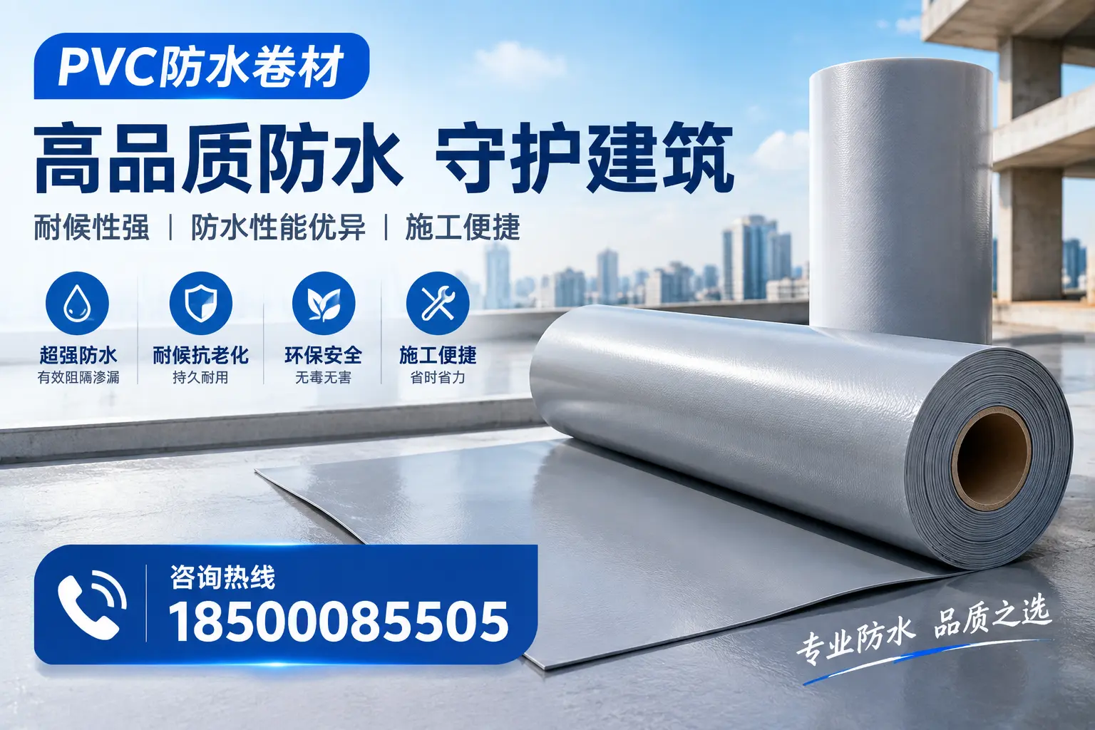 PVC防水卷材的防水效果评测，适合遂宁的科学依据